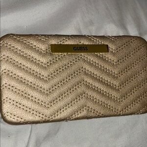 Guess Metallic Gold Quilted Wallet